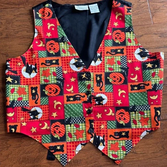 Vintage Halloween Themed Vest - Picture 5 of 6